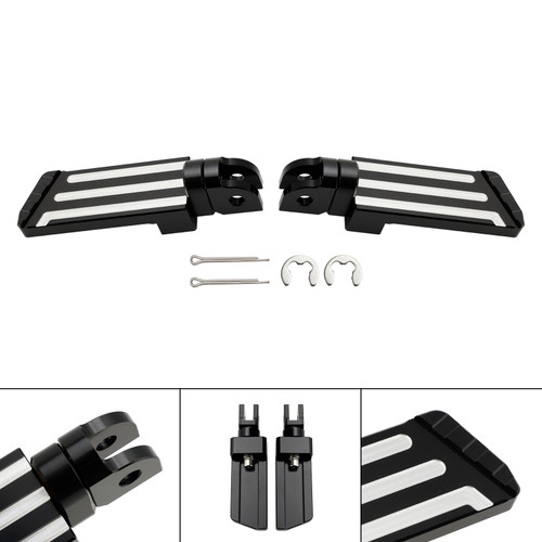 Front Footrests Foot Peg fit for Rebel 1100 CM1100 CMX 1100 DCT/MT 2021-2023 BLACK