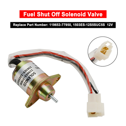 §s§ Fuel Shut Off Solenoid Valve Fits For Yanmar 1503ES-12S5SUC5S