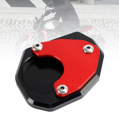 Motorcycle Kickstand Enlarge Plate Pad fit for Trident 660 2021 RED