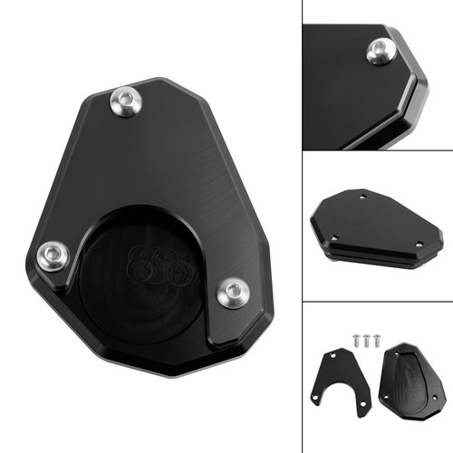 Motorcycle Kickstand Enlarge Plate Pad fit for Husqvarna norden 901 2022-2023 BLK