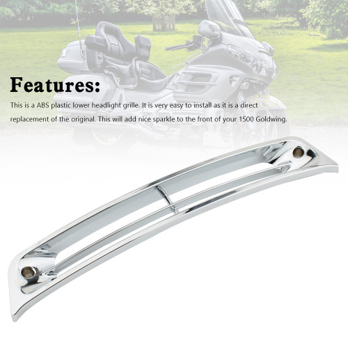 Lower headlight grille Vent fairing For Honda Goldwing GL1500 1988-2000 Chrome Lower headlight grille Vent fairing For Honda Goldwing GL1500 1988-2000 Chrome