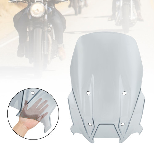 ABS Motorcycle Windshield WindScreen fit for Aprilia Tuareg 660 2022 GRAY