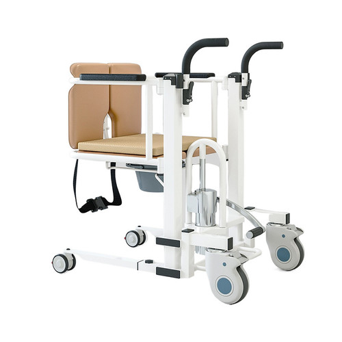 Patient Chair Hydraulic Transferred Lift Wheelchair w/180 Split Seat And Table