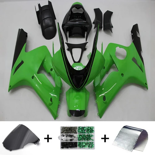 2003-2004 Kawasaki ZX6R 636 Amotopart Fairing Kit Generic #124