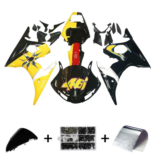 2003-2004 Yamaha YZF 600 R6 Amotopart Fairing Kit Generic #9