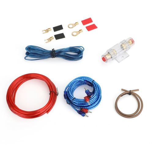 10GAUGE 1500W Cable Car Amplifier Kit Amp Audio RCA Sub Subwoofer Wiring Wire 2F