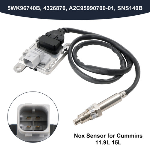 NOX Nitrogen Oxide Sensor Inlet 4326870 For Cummins 11.9L 15L ISX15 2013-2018