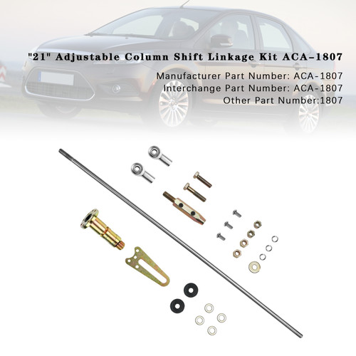 21" Adjustable Column Shift Linkage Kit ACA-1807 for AOD Ford Transmission