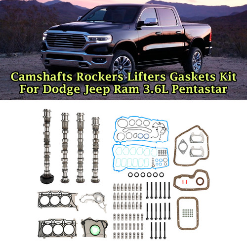 Camshafts Rockers Lifters Gaskets Kit For Dodge Jeep Ram 3.6L Pentastar