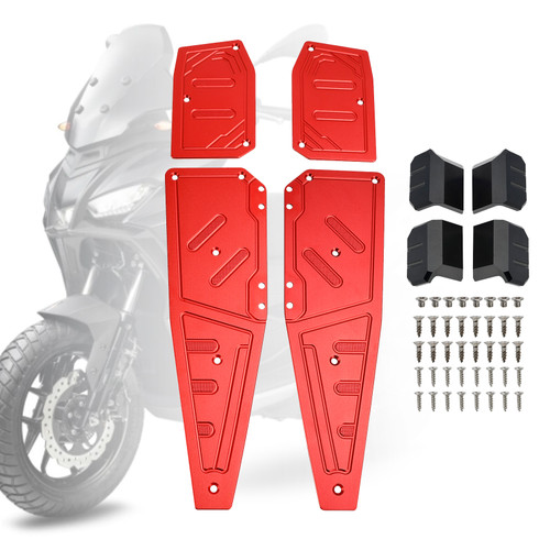 Footboard Foot Rest Pad Peg Pedal Plate For Aprilia SR GT200 SR GT125 2022-2023 Red