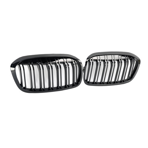 2PCS Gloss Black Front Kidney Grill Grille Fit BMW 2 Series F45 F46 2018-2021