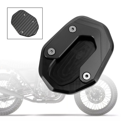 Kickstand Enlarge Plate Pad fit for Ducati Scrambler 400/800/1100 2015-2020 BLK