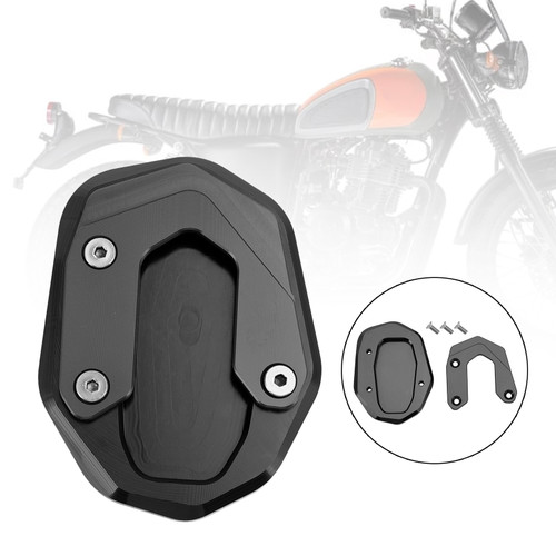 Kickstand Enlarge Plate Pad fit for Ducati Scrambler 400/800/1100 2015-2020 BLK