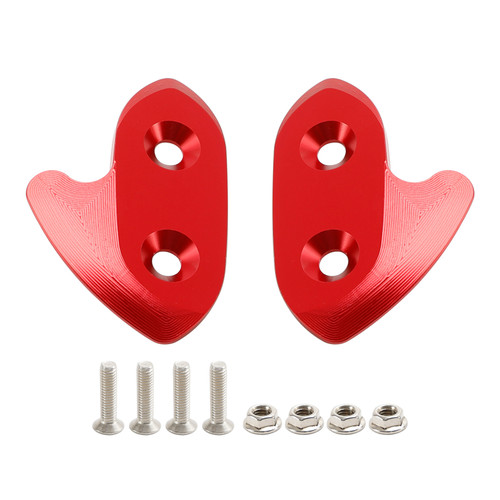 CNC Aluminum Red Mirror Block Off Plates For Yamaha R1 / R1M / R1S 2015-2019