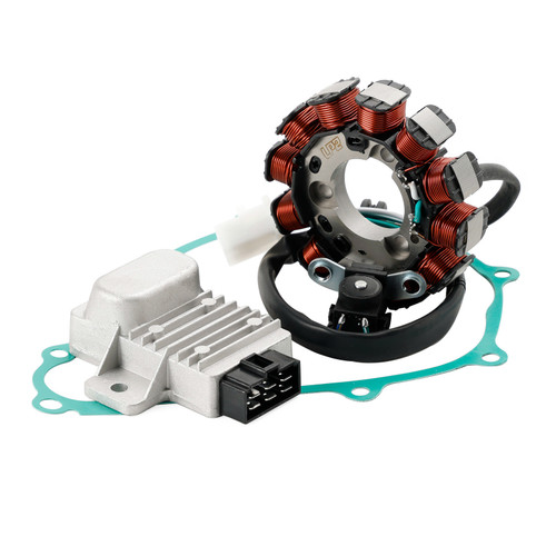 Generator Stator Regulator & Gasket For Honda Bros 150 Kick Eletirc Start 09-15