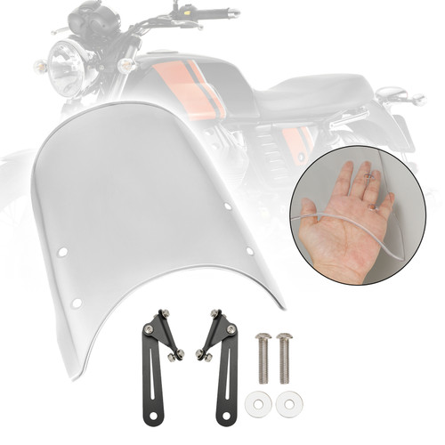 Windshield WindScreen fit for MOTO GUZZI V7 Classic 2016-2023 V9 Bobber 2018-23 CLE