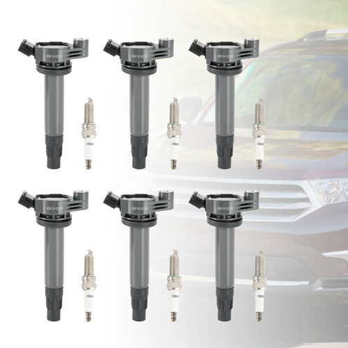 2004-2008 Toyota Solara Sienna 6x Ignition Coil +Spark Plug UF506 Generic 2004-2008 Toyota Solara Sienna 6x Ignition Coil +Spark Plug UF506 Generic