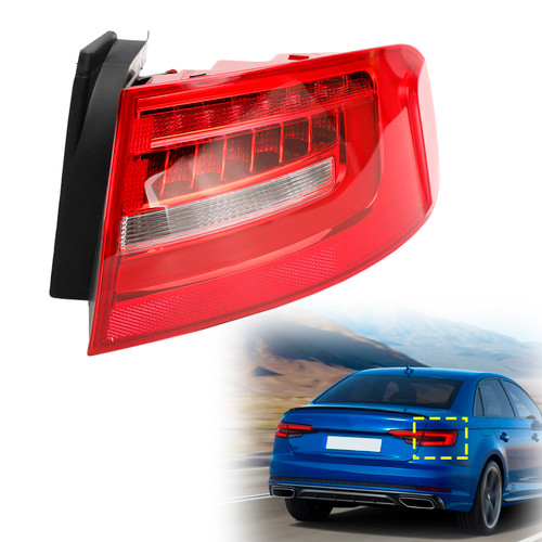 2015-2016 Audi S4 submodel: Progressiv, Technik Right Outer Rear Tail Light Lamp 8K5945096AC Generic