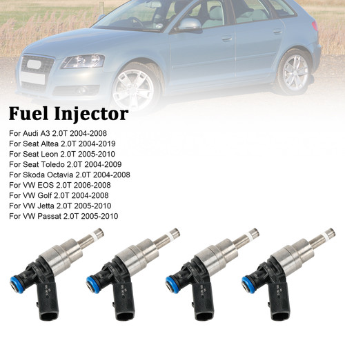 2005-2010 Seat Leon 2.0T 4*Fuel Injector 06F906036D, 06D906036B, 0261500011, 0261500011, 06D906036B Generic