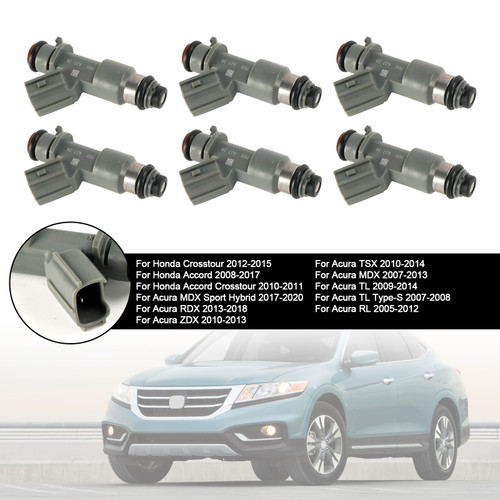 2010-2011 Honda Accord Crosstour 6*Fuel Injector 16450-R70-A01, 16450R70A01, 16450-R71-L01, 16450R71L01, 16450-RJA-A01, 16450RJAA01, 29029-05884218, FJ982,Generic