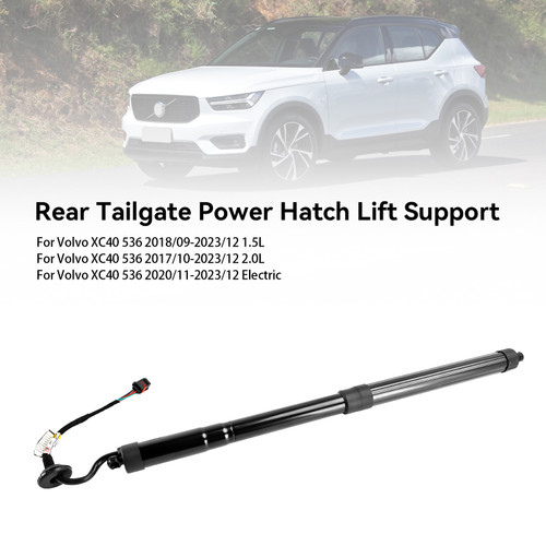 2017-2023 Volvo XC40 536 left Rear Tailgate Power Hatch Lift Support 32296296, 31479594, 32357573, 32384408 black Generic