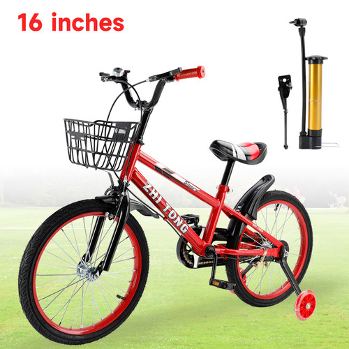 16 inches Kid's Bike Child Bicycle Boys and Girls with Bottle Cage Holder