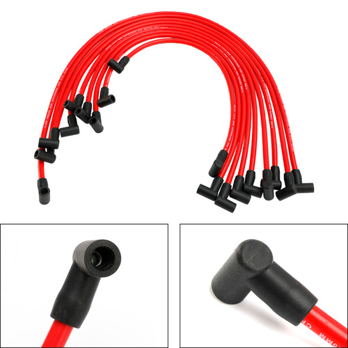 Chevy SBC BBC 350 383 454 8.5MM Electronic Ignition Spark Plug Wire Set WIRED030PWSBC350 Generic