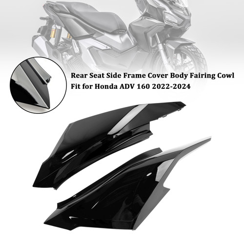 2023-2024 Honda ADV 160 Rear Seat Side Frame Cover Body Fairing Cowl Black Generic 2023-2024 Honda ADV 160 Rear Seat Side Frame Cover Body Fairing Cowl Black Generic