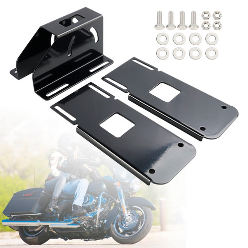 2004-2013 Harley Touring Road Glide Adjustable Fairing Mount Brackets Kit Black Generic 2004-2013 Harley Touring Road Glide Adjustable Fairing Mount Brackets Kit Black Generic