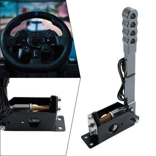 14Bit PC USB Sim Racing Handbrake for G25/G27/G29/T300/T500 For Asseto Silver 14Bit PC USB Sim Racing Handbrake for G25/G27/G29/T300/T500 For Asseto Silver