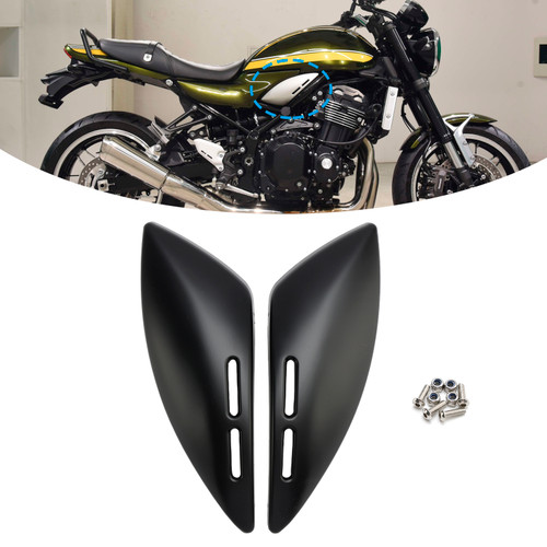 専用100 2018-2024 Kawasaki Z900RS Tank Side Panel Cover Fairing Carbon
