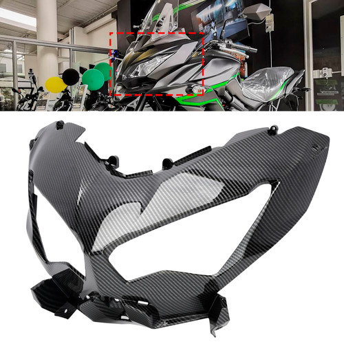 2022-2024 Kawasaki Versys650/ KLE650 Headlight Cover Carbon Generic
