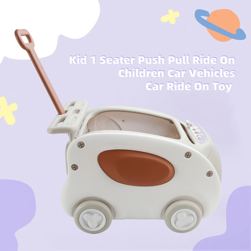Kid 1 Seater Push Pull Ride On Children Car Vehicles Car Ride On Toy Khaki