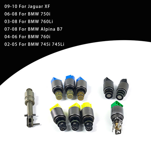 2009-2010 Jaguar XF 9PCS Transmission Solenoid 6HP26 6HP28 6HP32 Generic