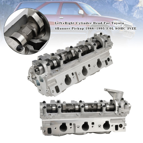 1988-1995 Toyota 4Runner Pickup 3.0L SOHC 3VZE Left+Right Cylinder Head Generic