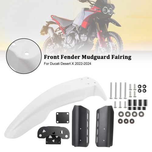 2022-2024 Ducati Desert X Front Fender Mudguard Fairing Cowl White Generic