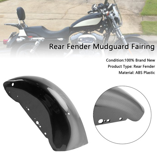 2004-UP Sportster 883 1200 Rear Fender Mudguard Fairing Carbon Generic