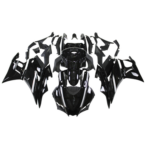 2022-2024 Yamaha YZF-R3 R25 Black with White Accents Fairing Kit