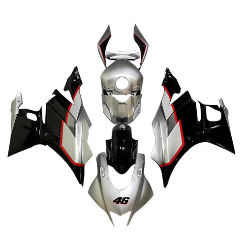 2022-2023 Yamaha YZF-R3 R25 Silver&Black Fairing Kit