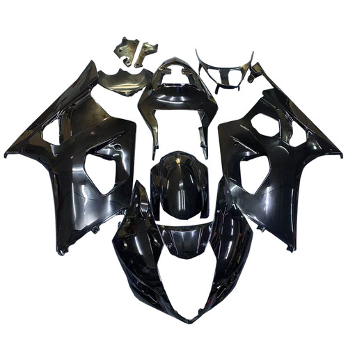 2003-2004 K3 GSXR1000 Suzuki Black with Silver Logo Fairing Kit