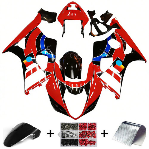2003-2004 K3 GSXR1000 Suzuki Red&Black with Logo Fairing Kit