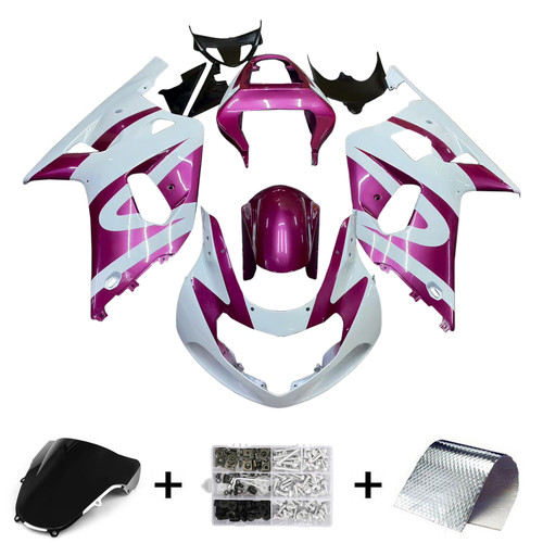 2001-2003 GSXR600 2000-2003 GSXR750 K1 Suzuki Purple White Fairing Kit