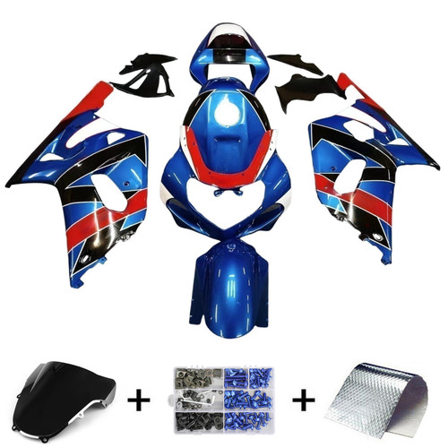 2001-2003 GSXR600 2000-2003 GSXR750 K1 Suzuki Blue Red Fairing Kit