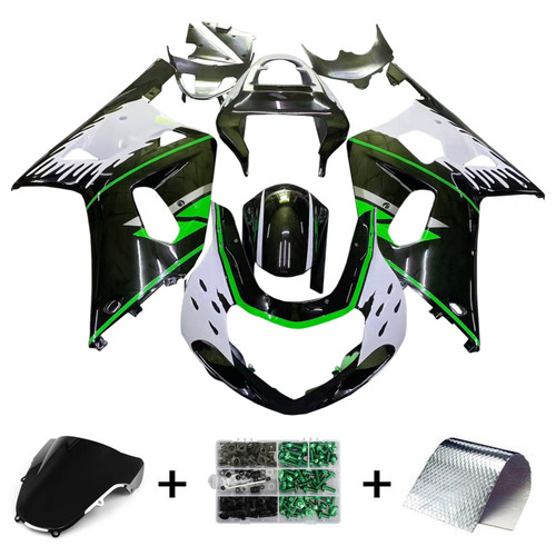 2001-2003 GSXR600 2000-2003 GSXR750 K1 Suzuki Green Black Fairing Kit