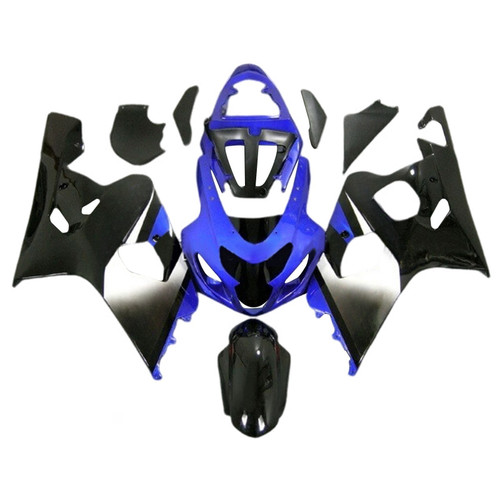 2004-2005 K4 GSXR 600/750 Suzuki Blue&Black Style2 Fairing Kit