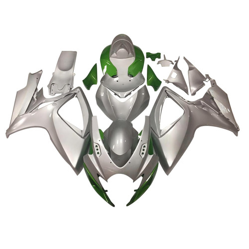2006-2007 K6 GSXR 600/750 Suzuki Grey&Green Fairing kit