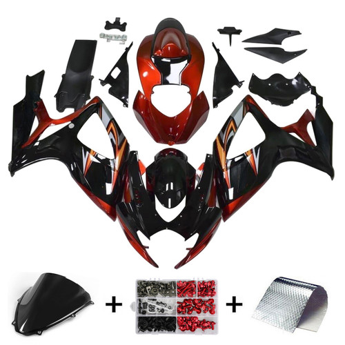 2006-2007 Suzuki GSXR600 750 Fairing Kit Collection One, Style 25