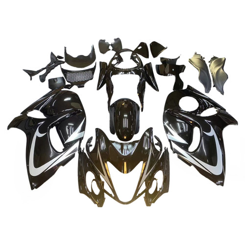 2008-2020 GSX1300R Hayabusa Suzuki Black with Gold Logo Fairing Kit