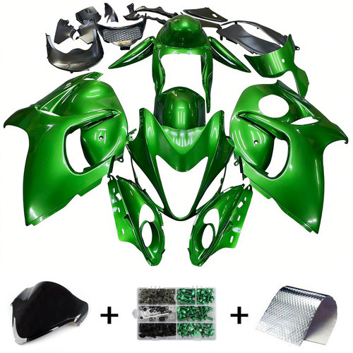 2008-2020 GSX1300R Hayabusa Suzuki Dark Green Fairing Kit