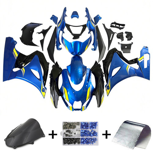 2017-2024 K17 GSXR1000 Suzuki Blue&Yellow Emblems Fairing Kit